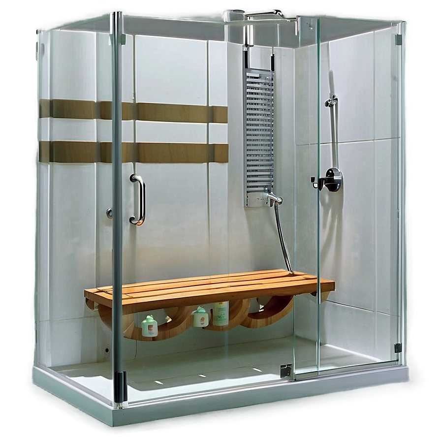 Shower With Seating Bench Png 25 PNG