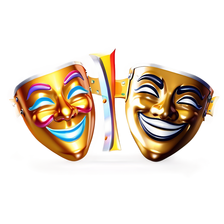 Showtime Comedy Mask Png 06242024 PNG