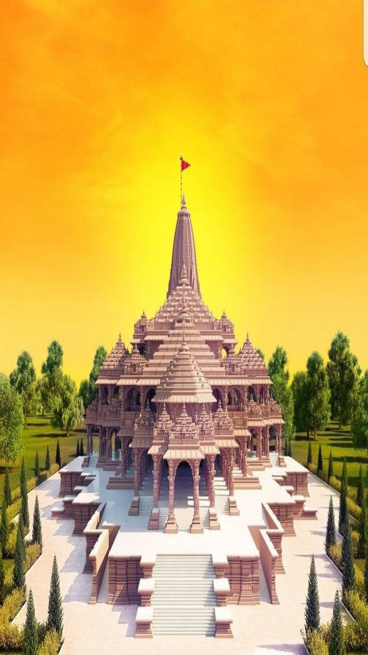Tempio Di Shree Ram Sfondo