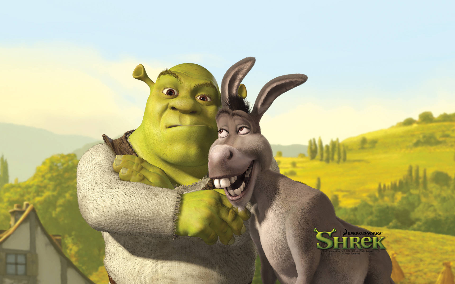 Shrek And Donkey Goofy Background