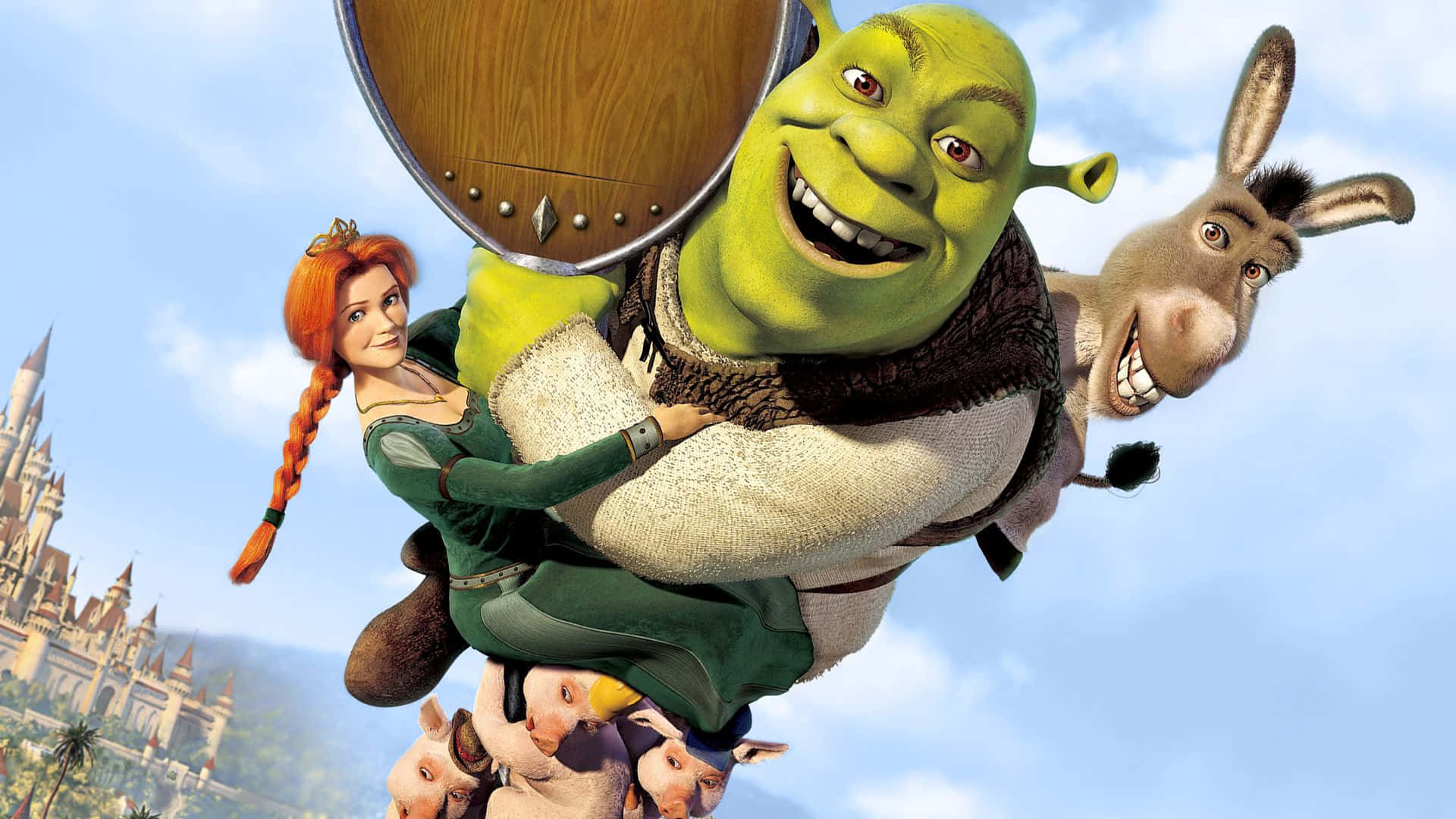 Denklassiske Kærlighedshistorie - Shrek & Fiona Lever Lykkeligt Til Hver Tid
