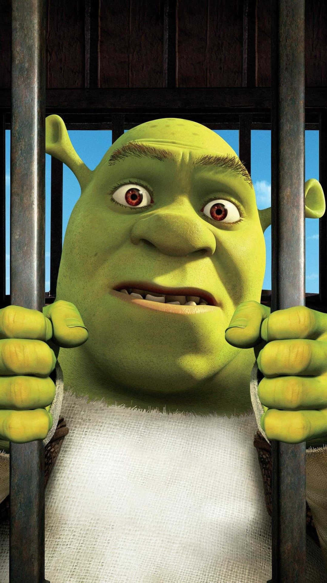 Shrek Behind Bars.jpg Wallpaper