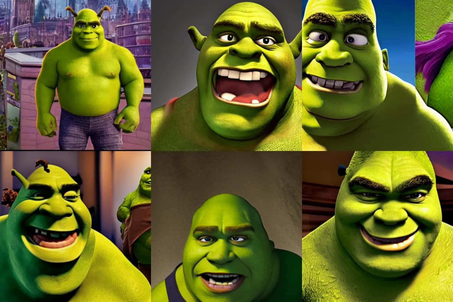 Download Shrek_ Character_ Collage Wallpaper | Wallpapers.com