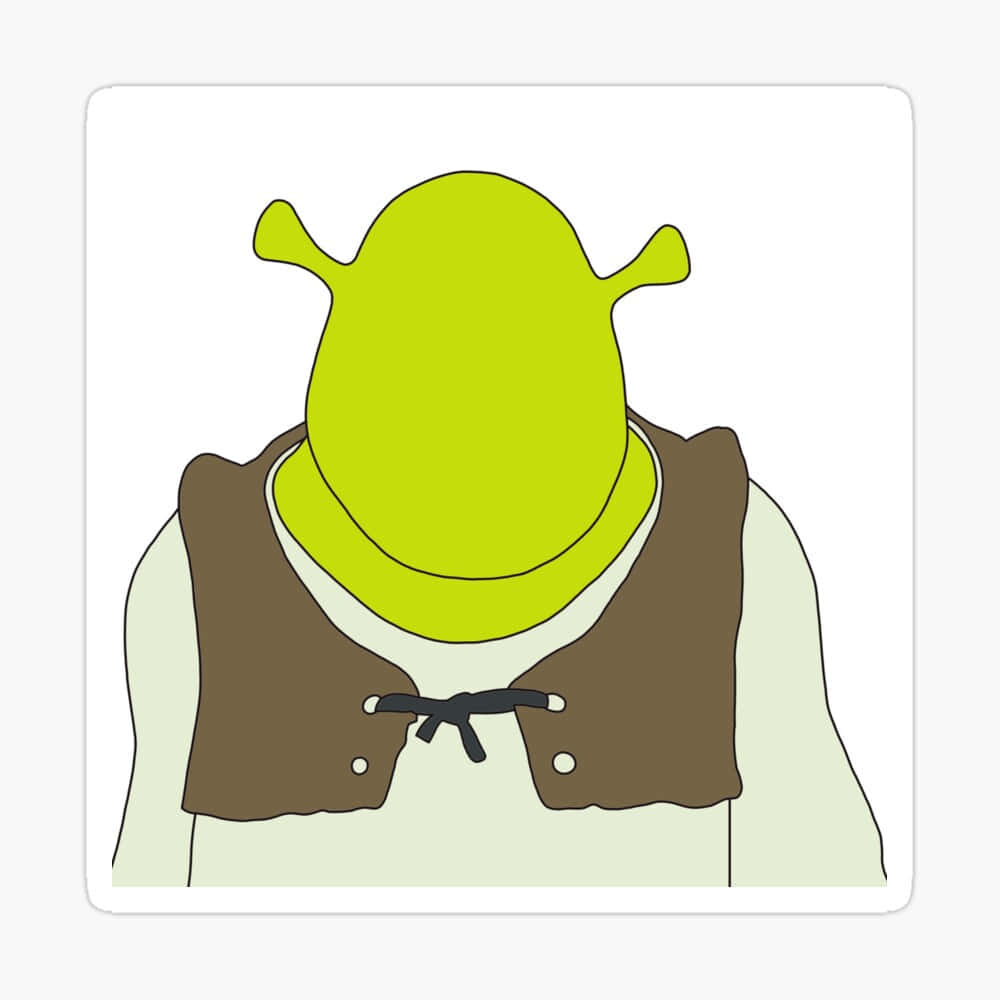 Shrek Personage Icoon Sticker Achtergrond