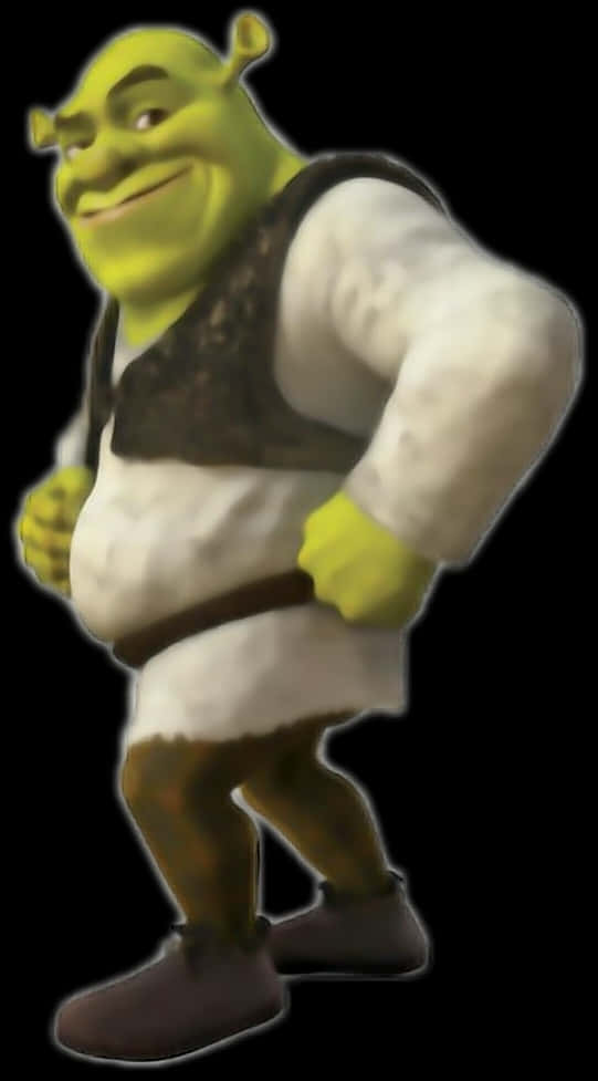Shrek Character Pose PNG
