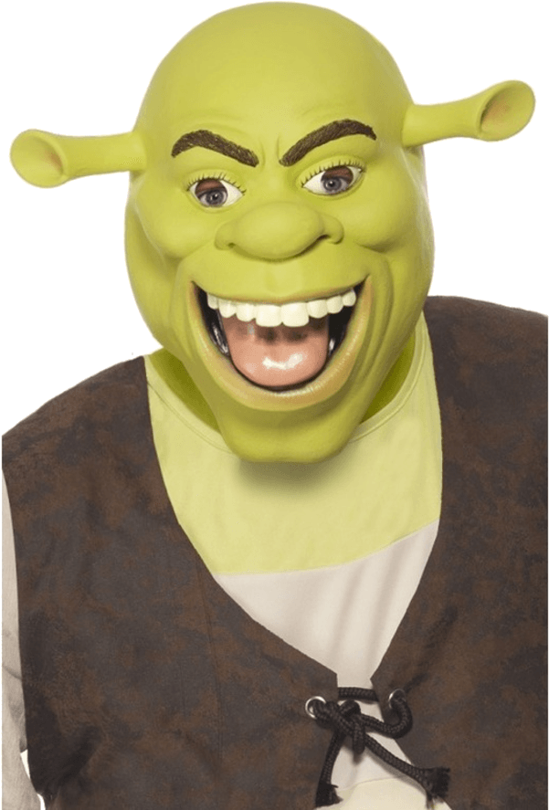 Shrek Character Smiling Face PNG