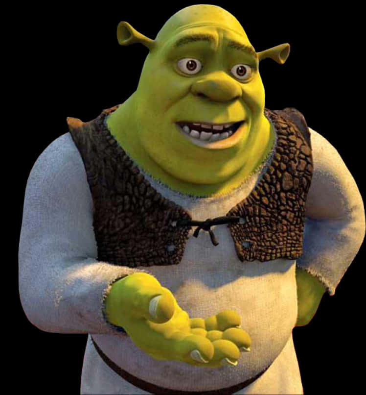 Shrek Character Smiling PNG