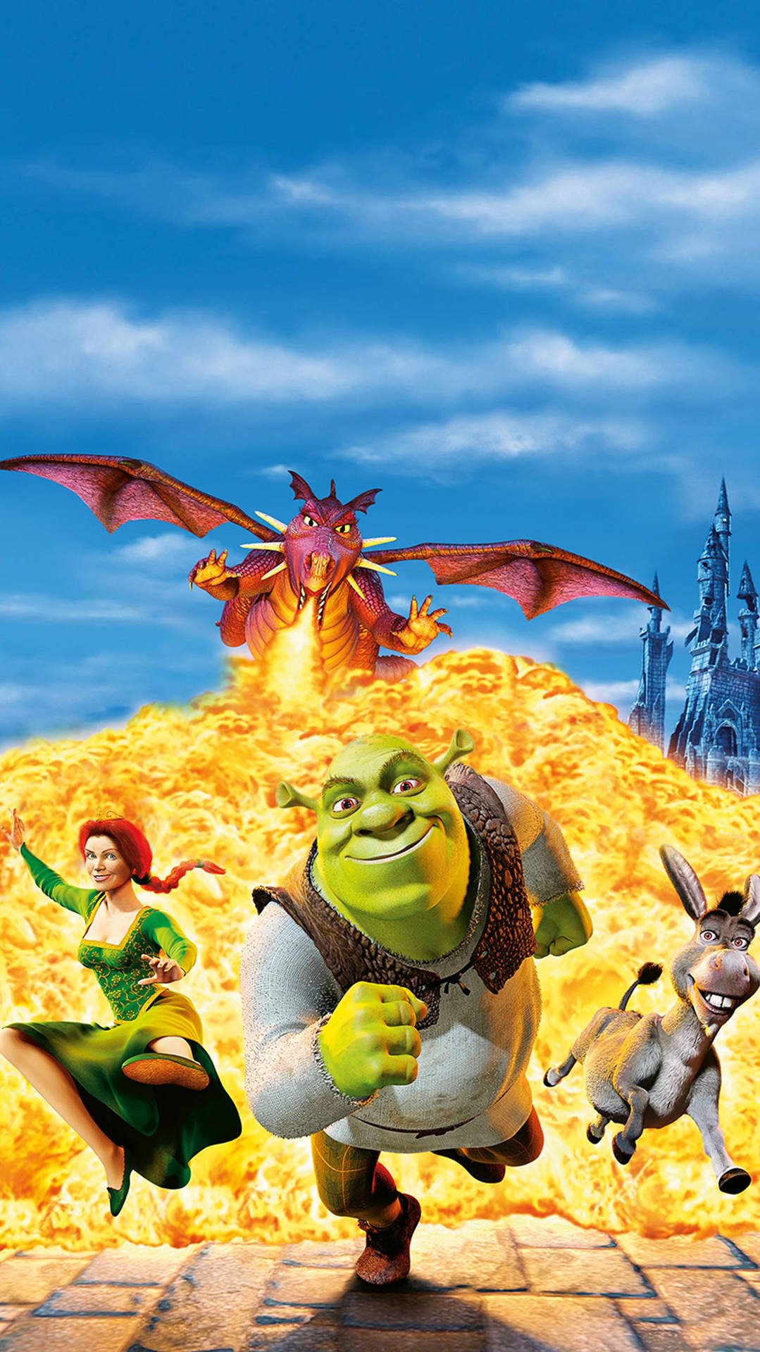 Shrek Dragon Poster Background