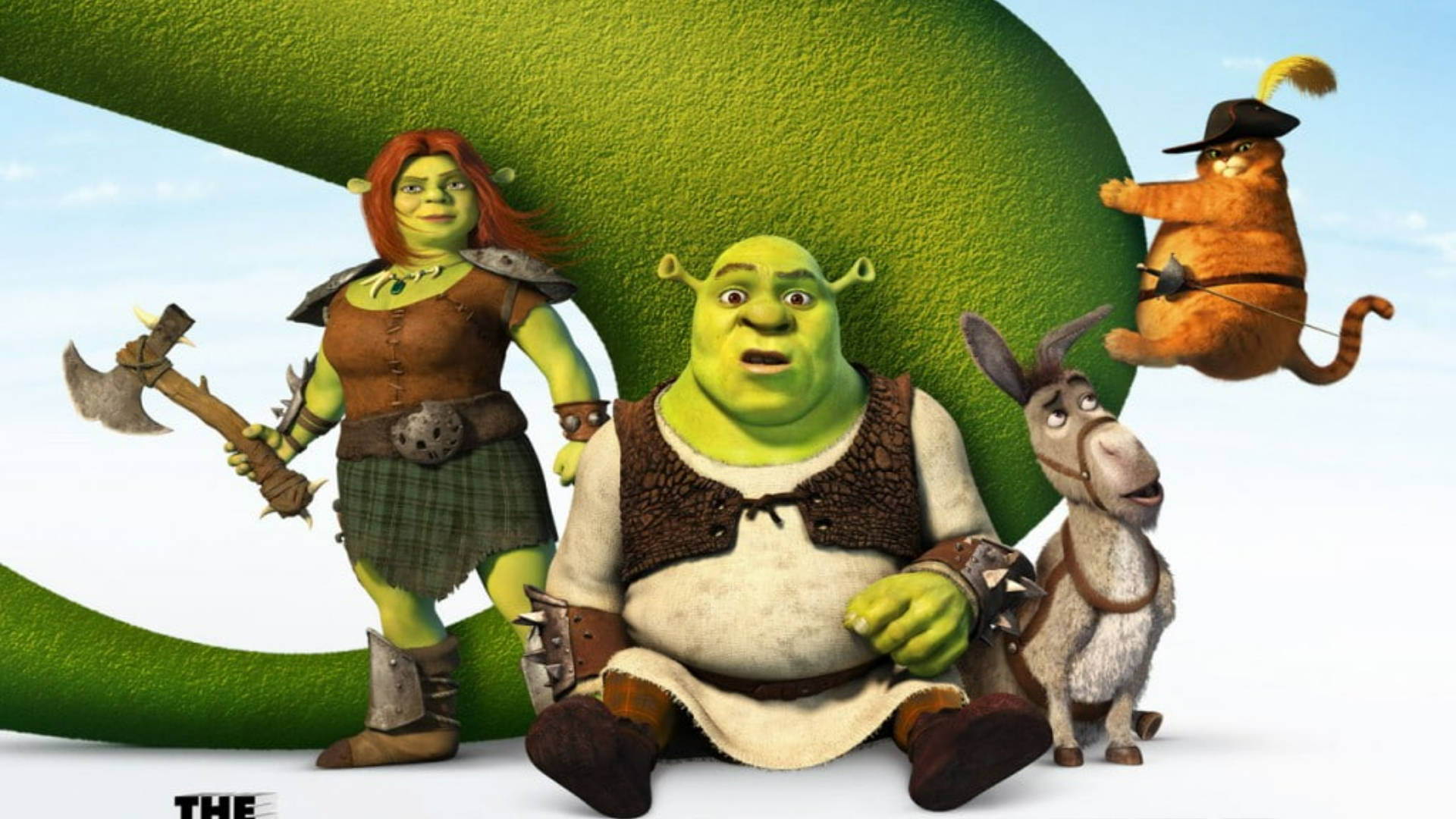 Protagonistasprincipales De Shrek Forever After. Fondo de pantalla