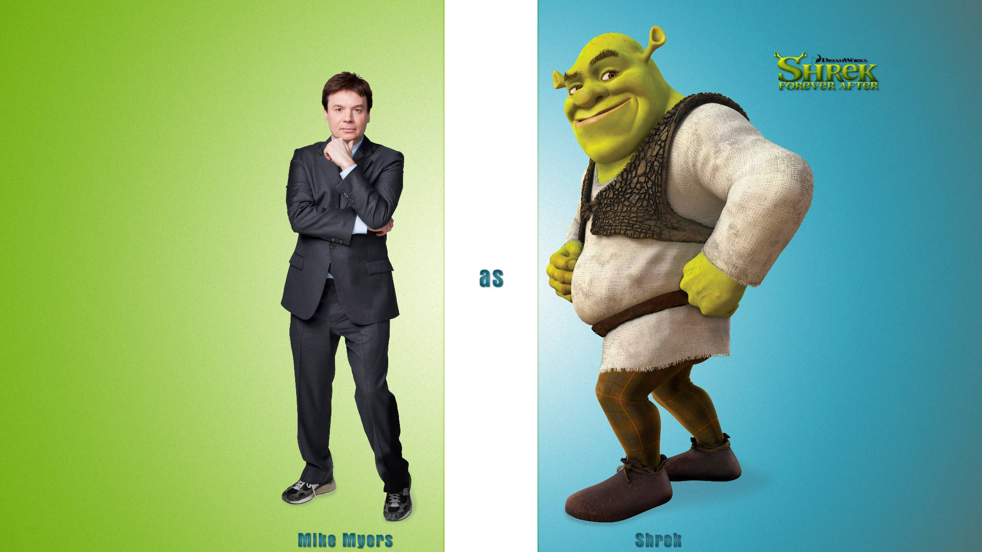 Shrekför Alltid Mike Myers Som Shrek Wallpaper