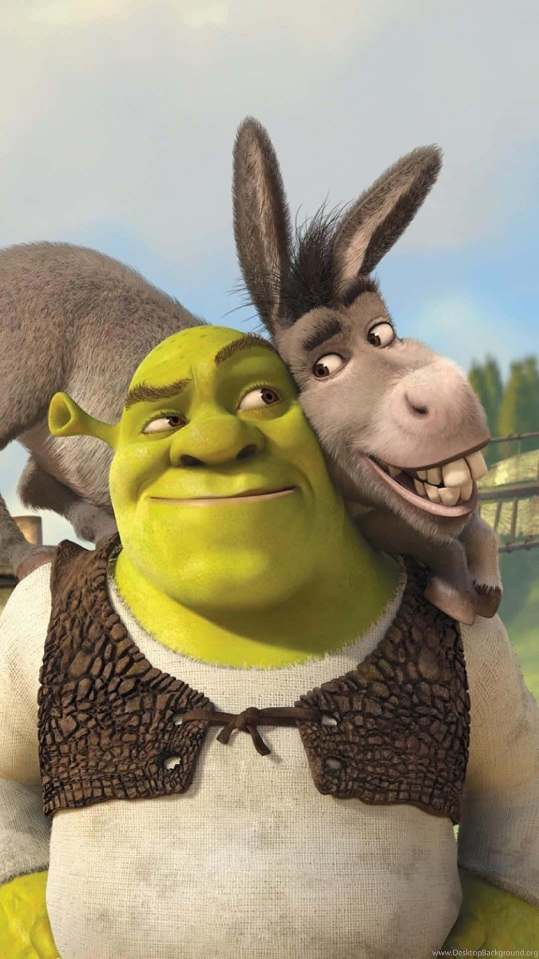 Shrek having a chuckle