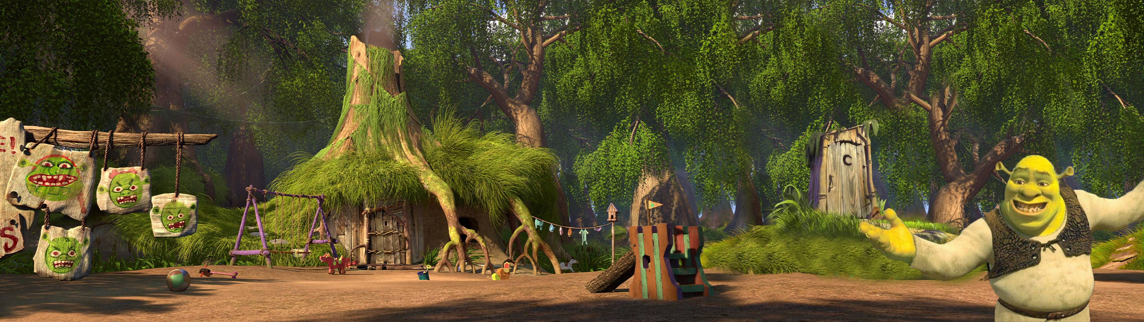 Shrek Panoramic View Background