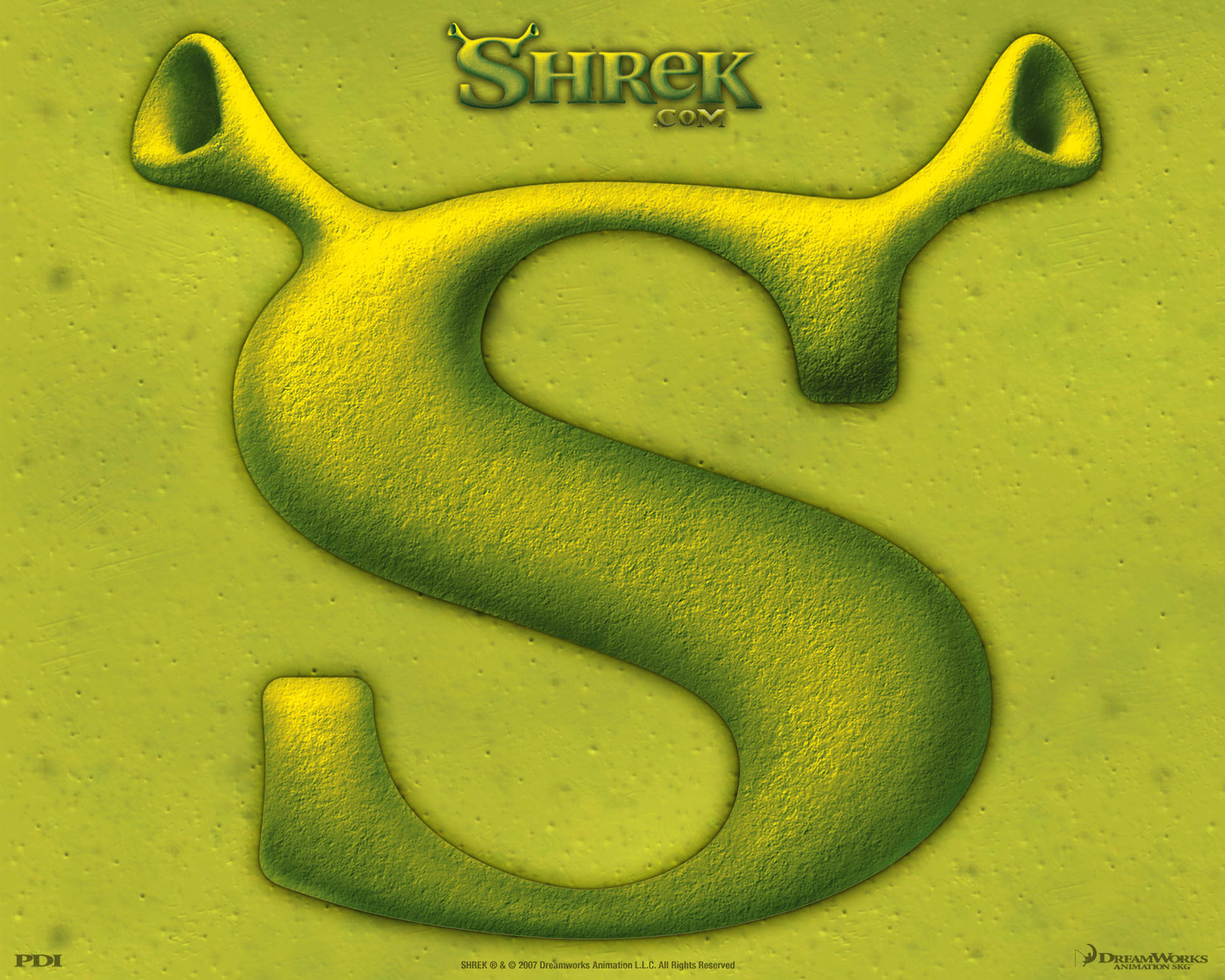 Shrek the Third Green Logo Wallpaper
