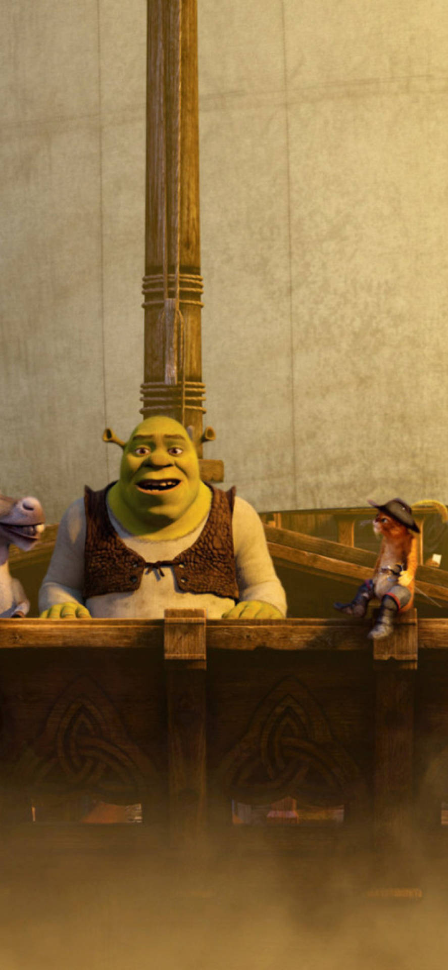 Shrek the Third With Mouth Open Wallpaper