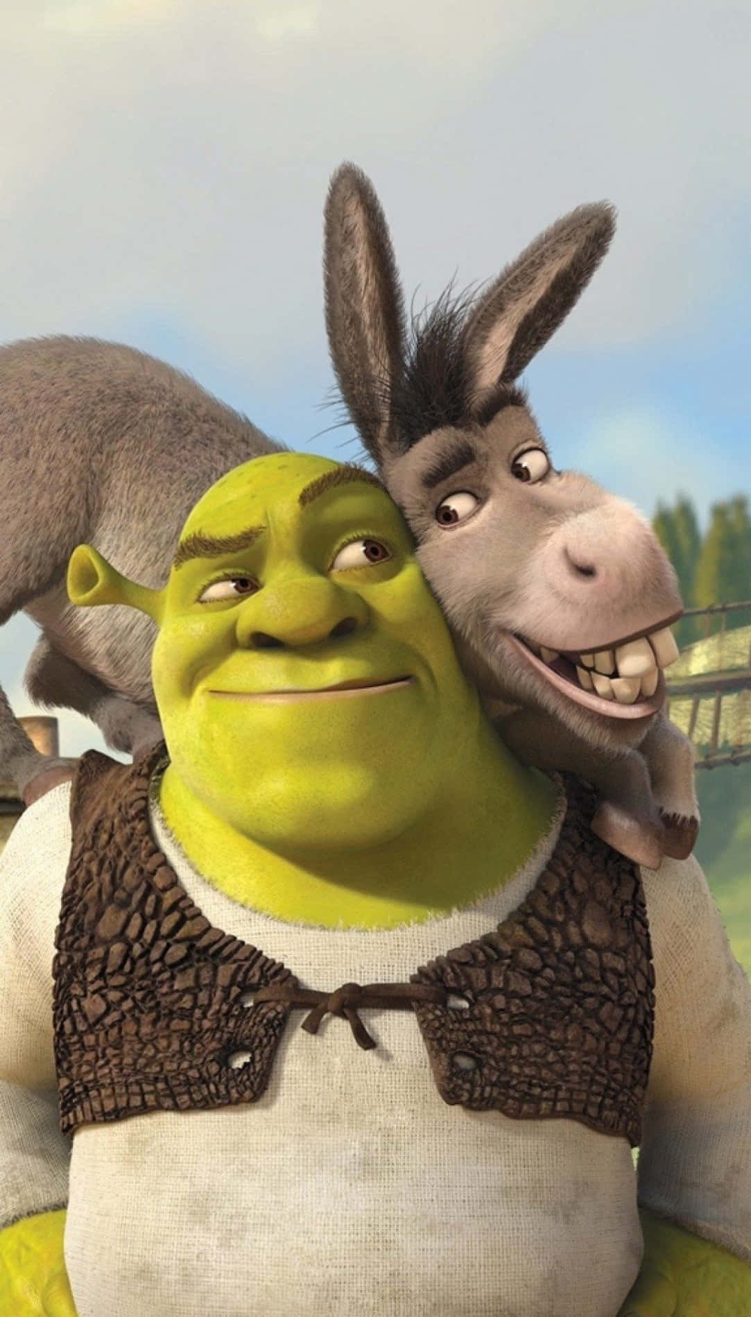 Shrek En Ezel Vrienden Voor Altijd Achtergrond