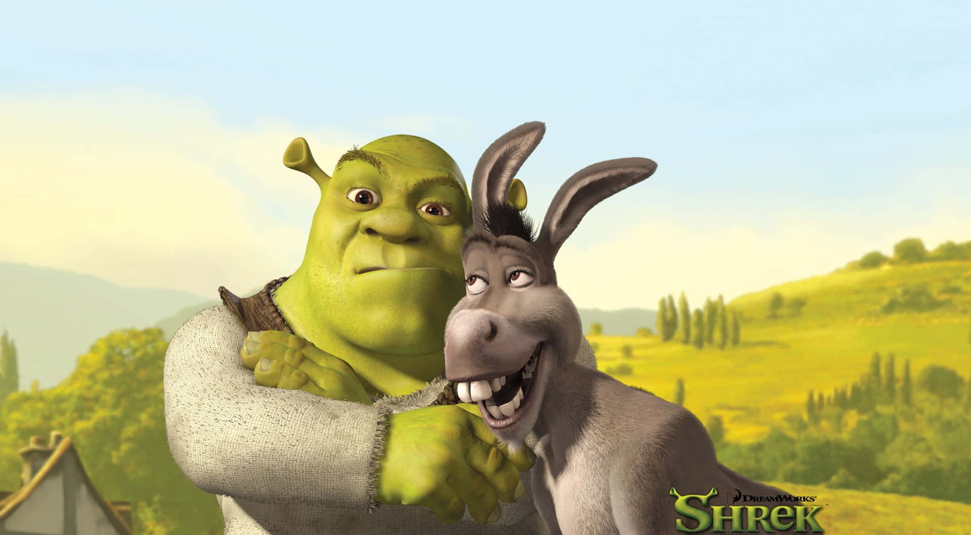Shrekand Donkey Friends Forever Wallpaper
