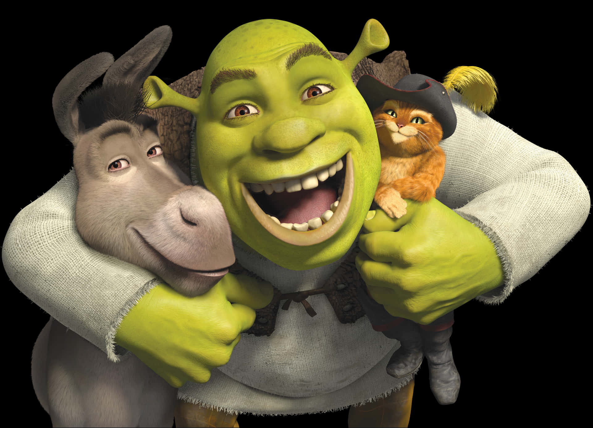Shrekand Friends Smiling PNG