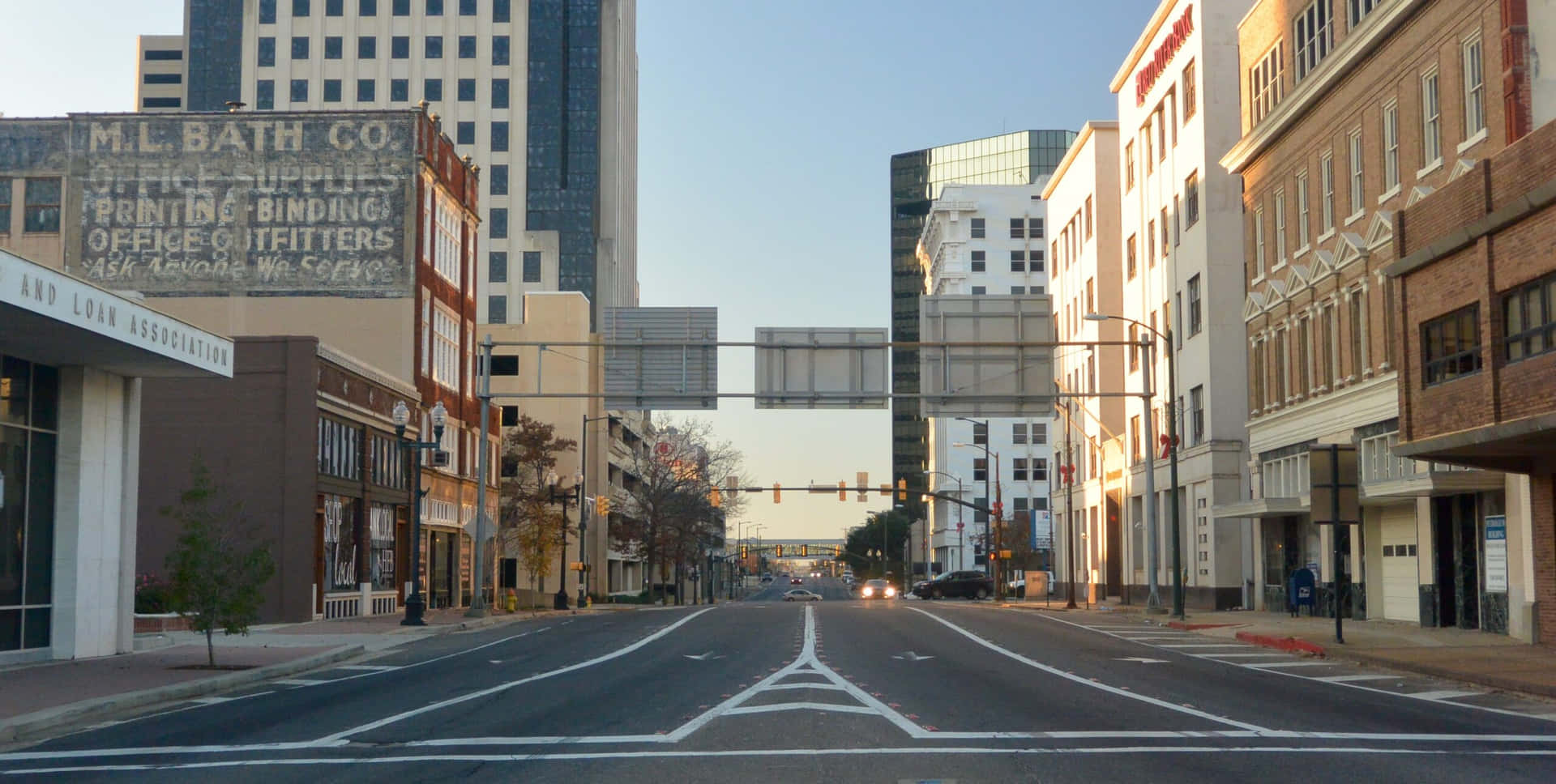 Shreveport Downtown Street View Wallpaper