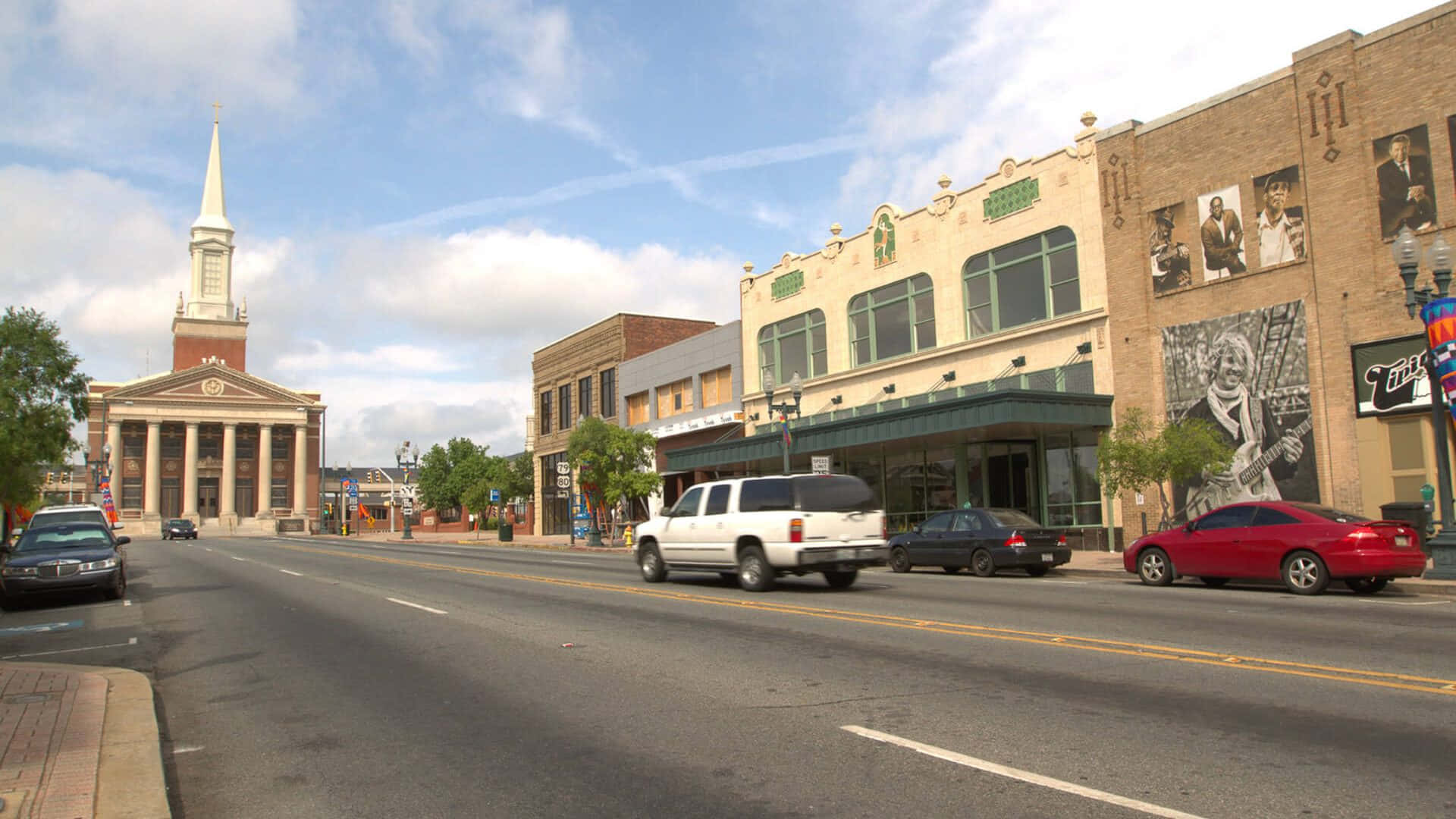 Shreveport Downtown Street View Wallpaper