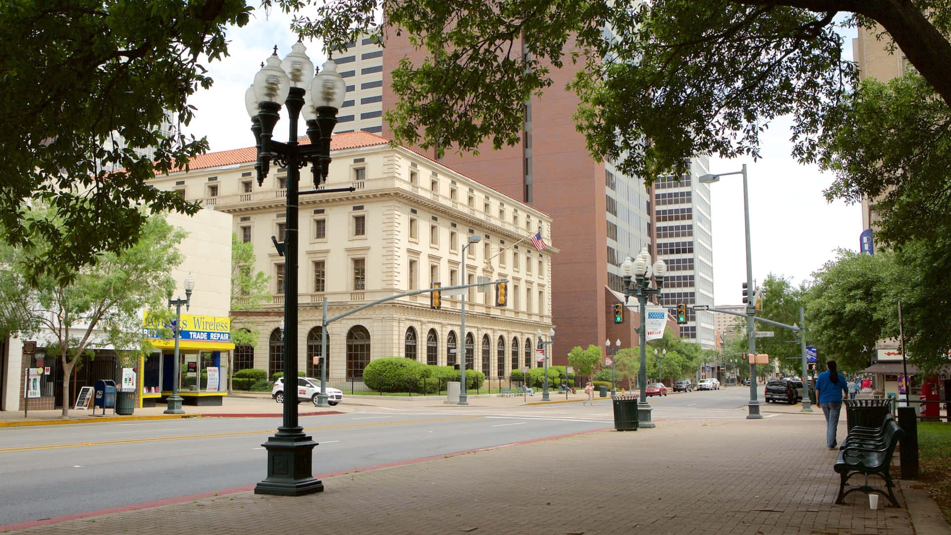 Shreveport Downtown Street View Wallpaper