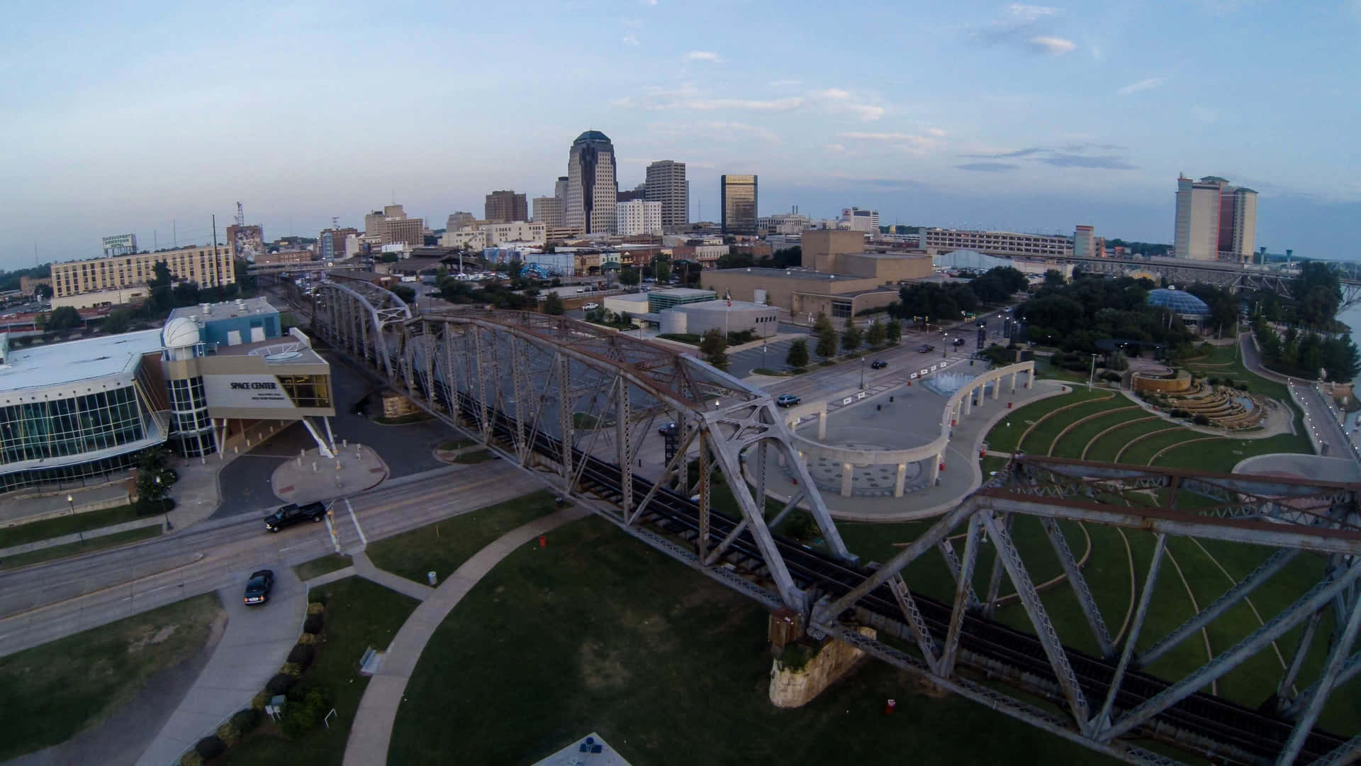 Shreveport Skyline Dusk Wallpaper