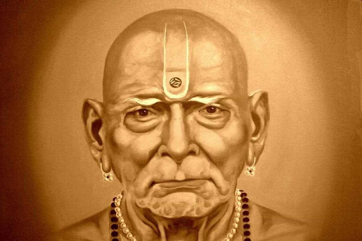 Shri Swami Samarth Close-Up Wallpaper