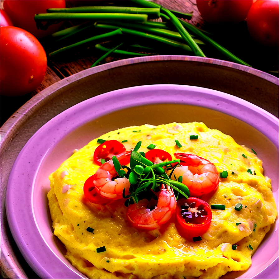 Shrimp And Grits Omelette Png 06262024 PNG