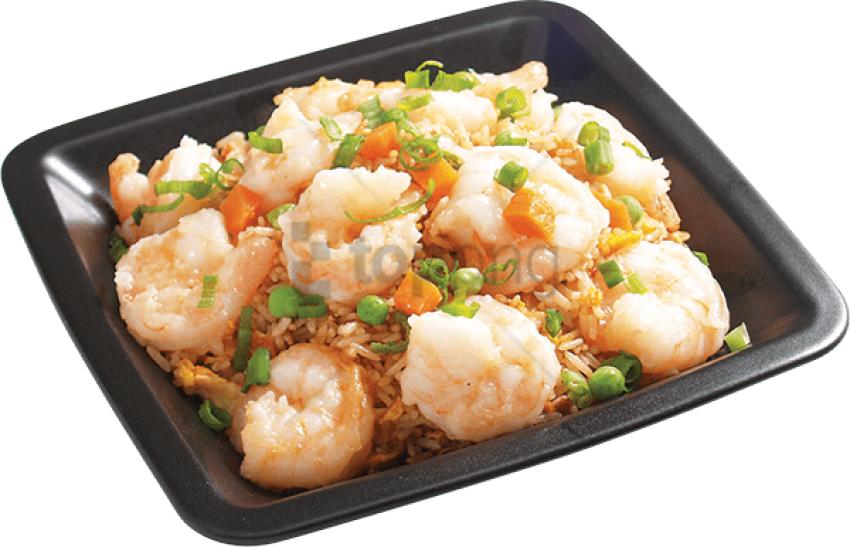 Shrimp Fried Rice Dish PNG