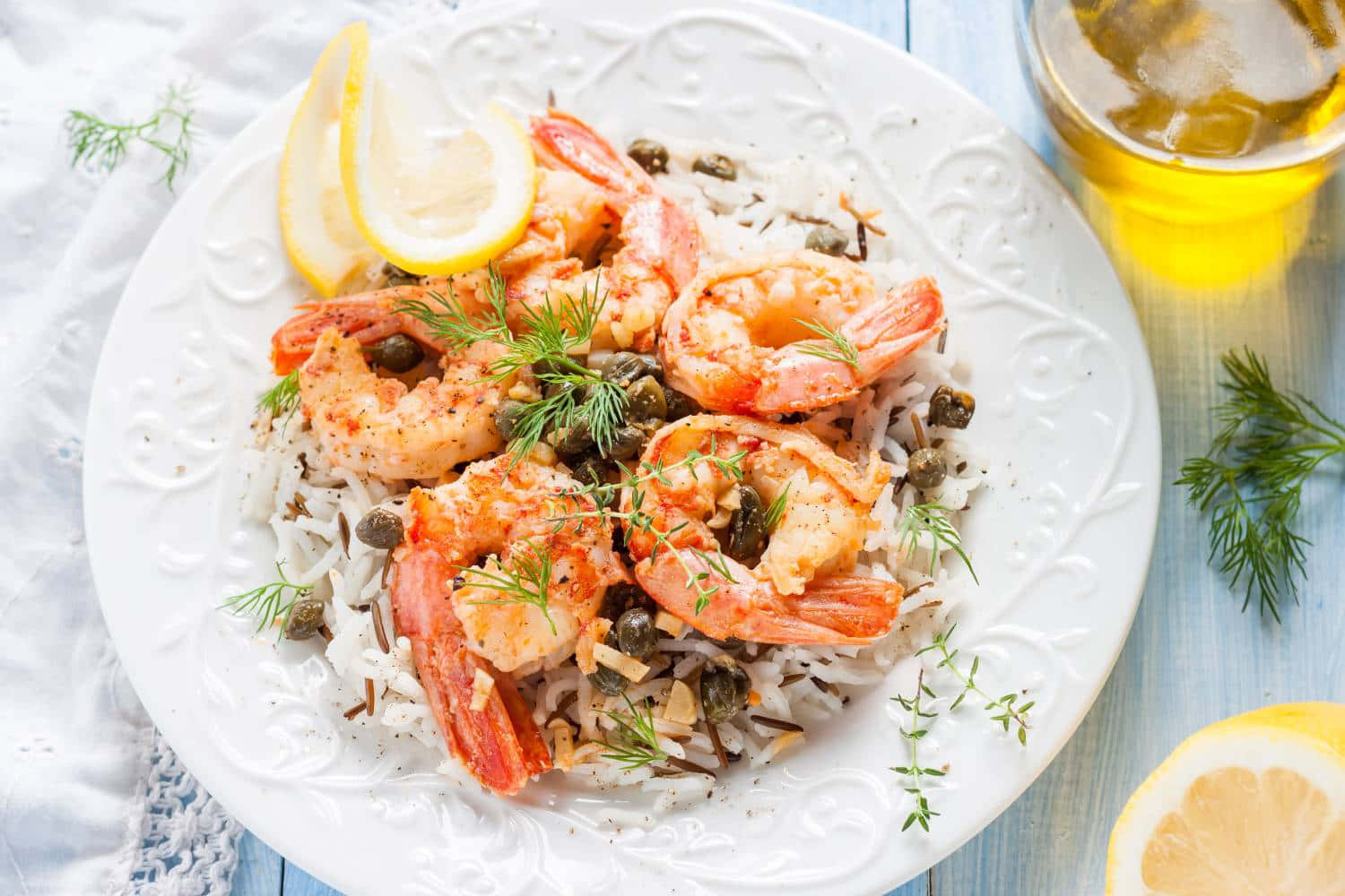 Shrimp With Lemon And Capers Picture