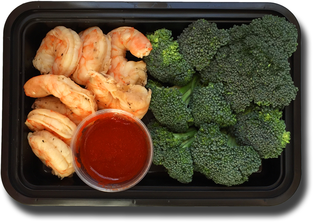 Shrimpand Broccoli Meal Prep PNG
