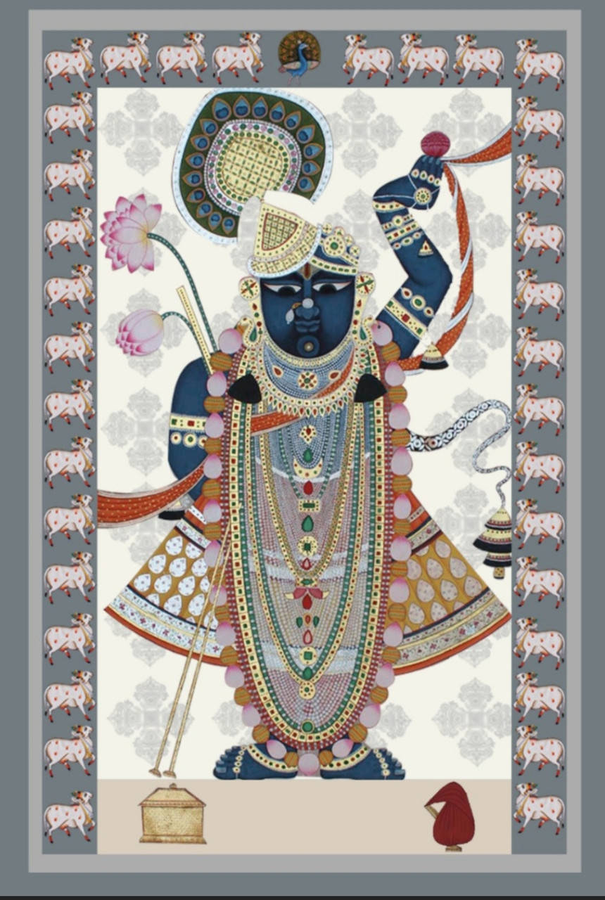 Shrinathjiim Grauen Schaf-rahmen. Wallpaper