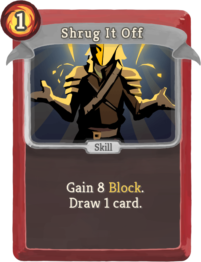 Shrug It Off Card Artwork PNG