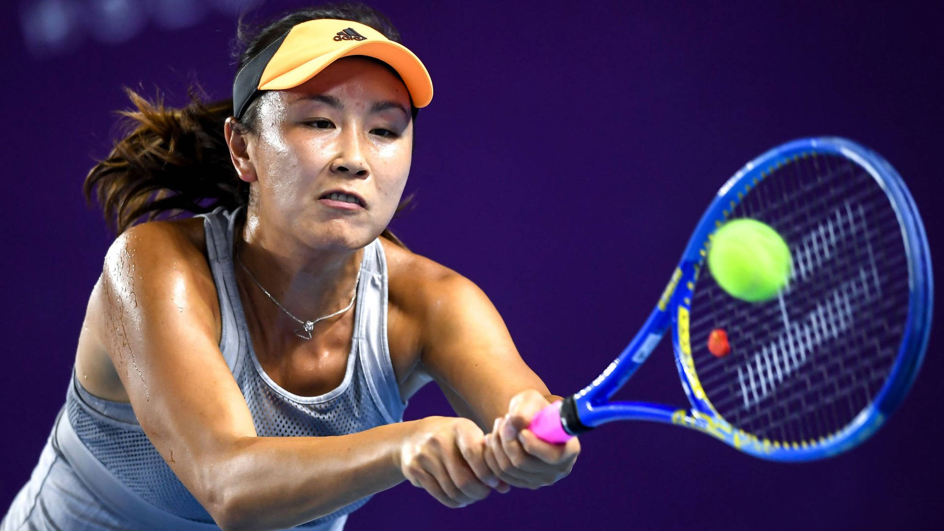 Shuai Peng Ball On Racket Wallpaper
