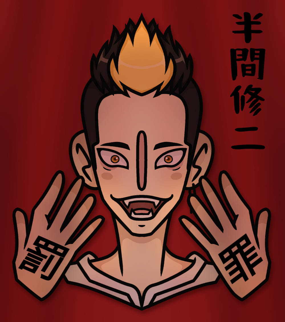 Shuji Hanma Red Cartoon Wallpaper