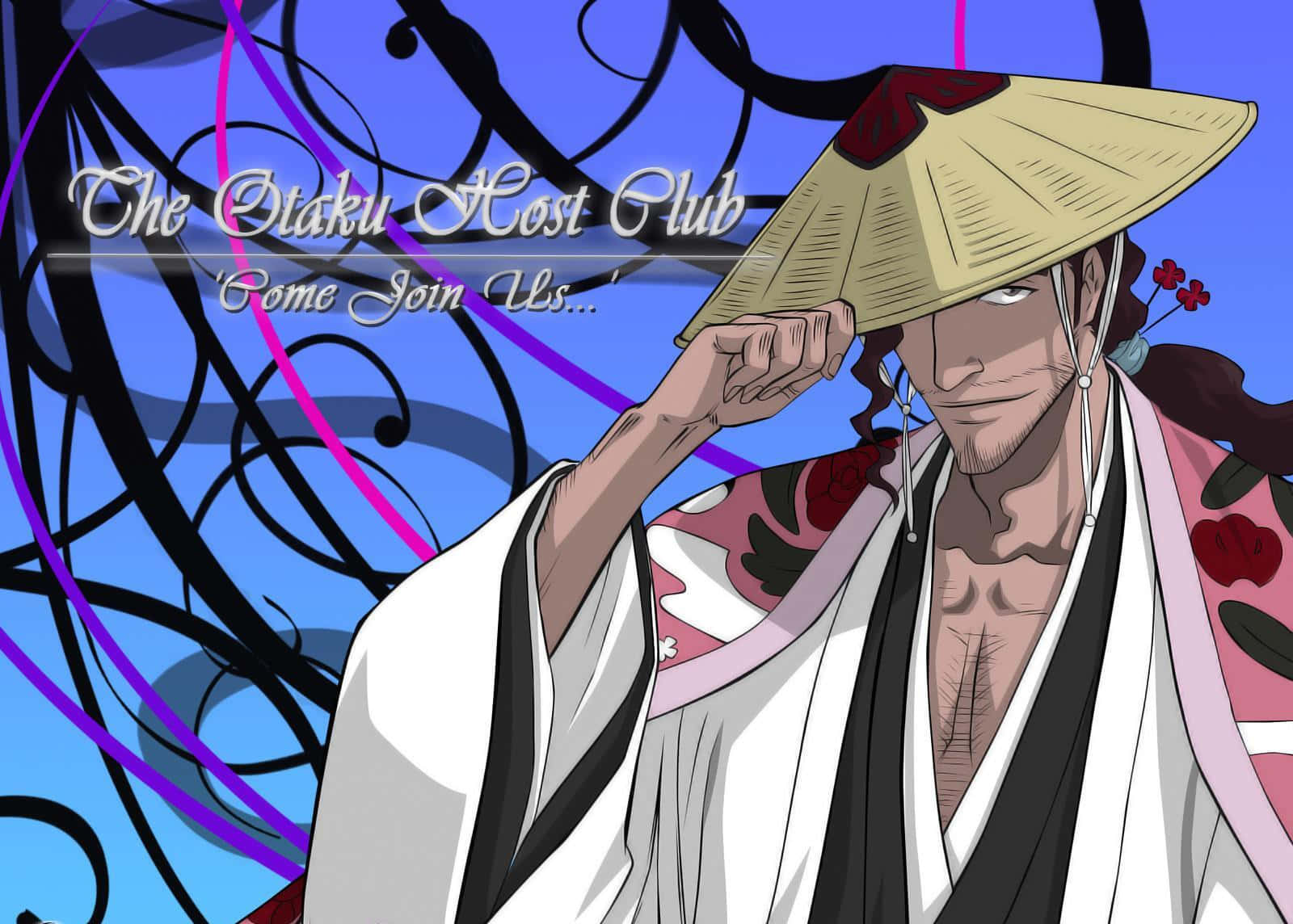 Shunsui Kyoraku, a master swordsman and captain of the Soul Society Wallpaper