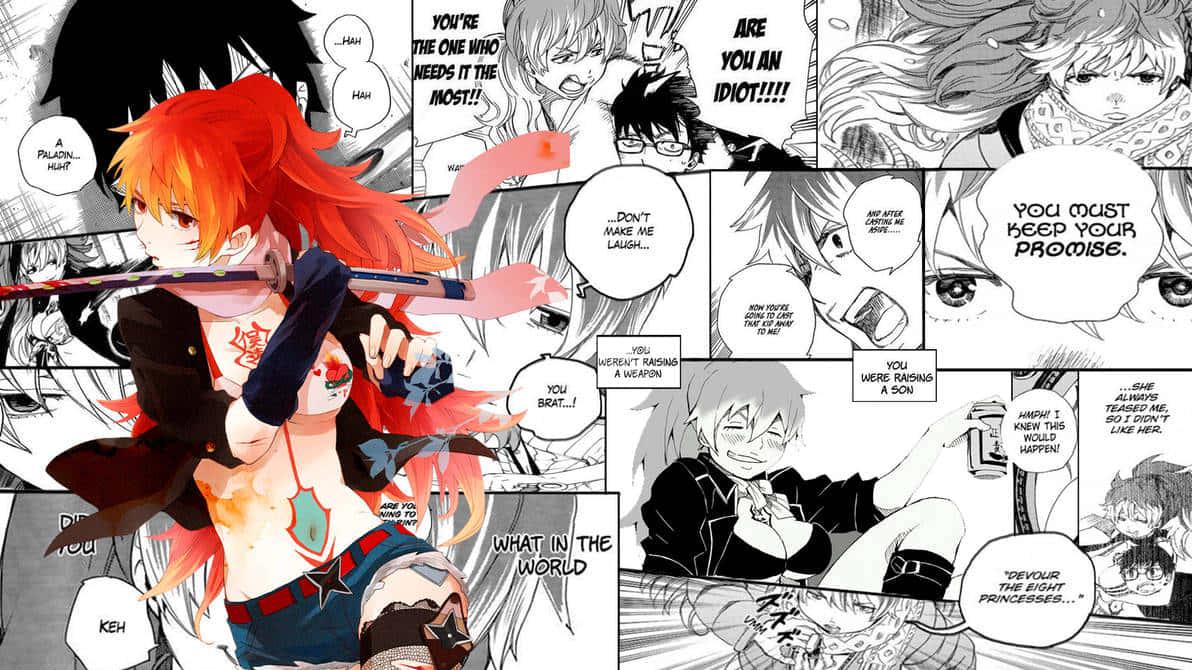 Shura Kirigakure Anime Manga Collage Achtergrond