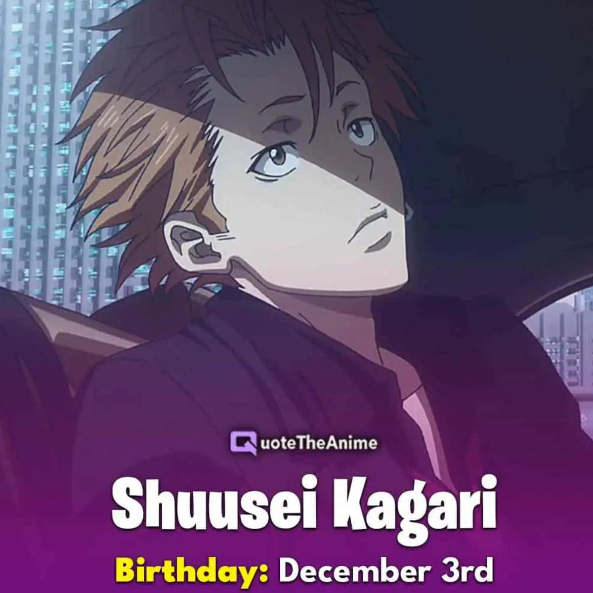 Shusei Kagari, Enforcer from the anime Psycho-Pass Wallpaper