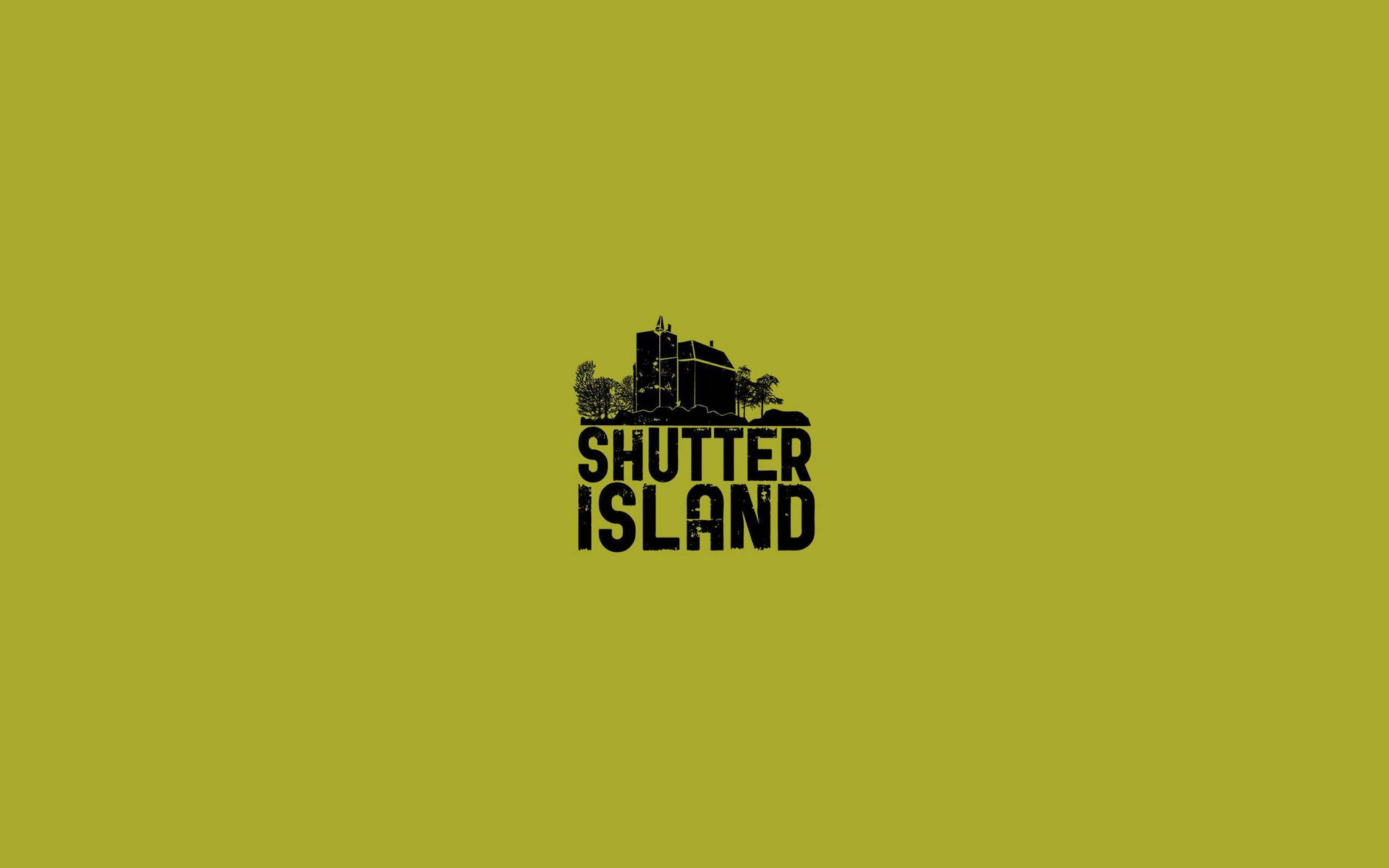 Shutter Island film titel tekst fan kunst tapet Wallpaper