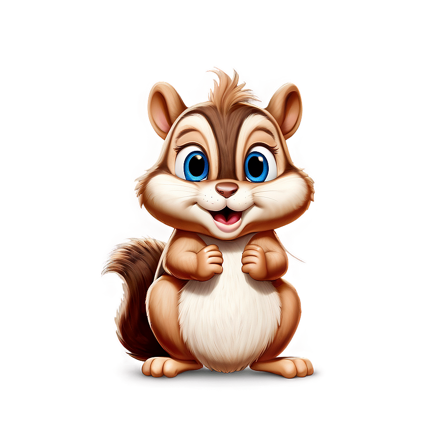 Download Shy Chipmunk Cartoon Png Pce | Wallpapers.com