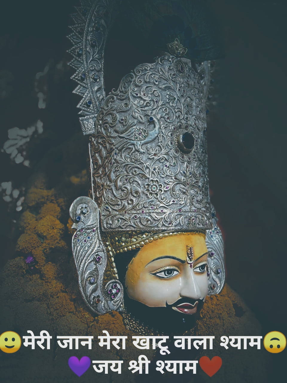 Shyam Baba Statue With Crown