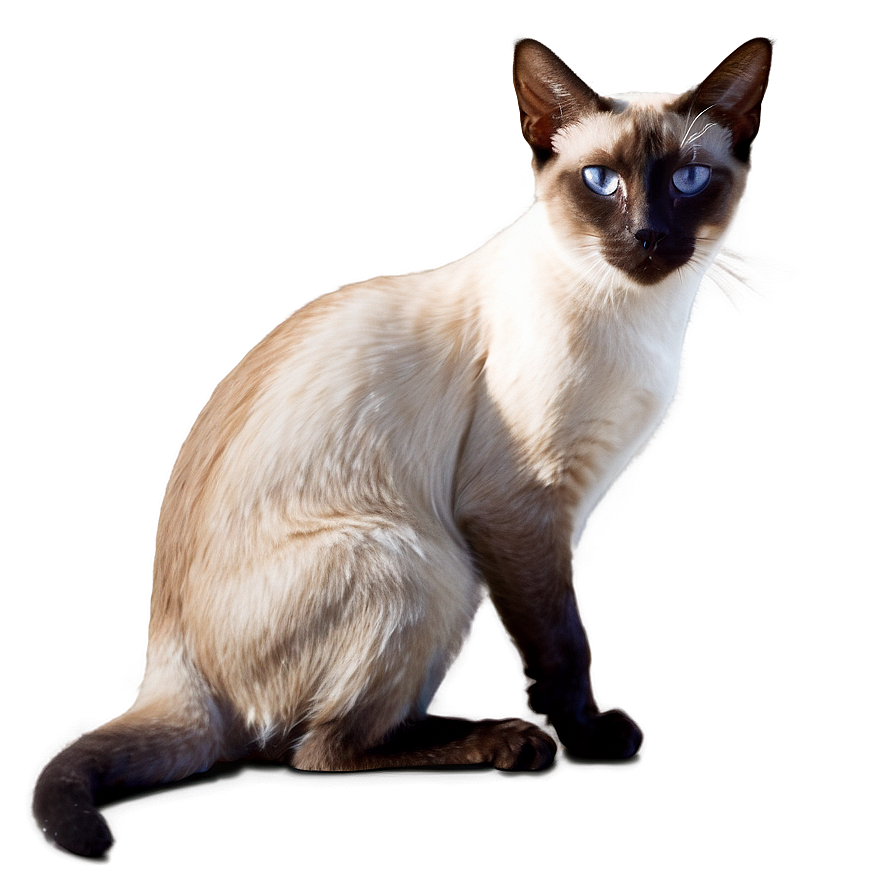 Download Siamese Cat Png Eut | Wallpapers.com