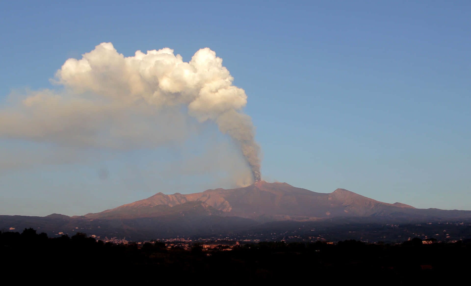 Siciliamonte Etna Volcán Fondo de pantalla