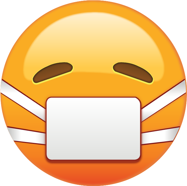 Sick Emoji Face Mask PNG