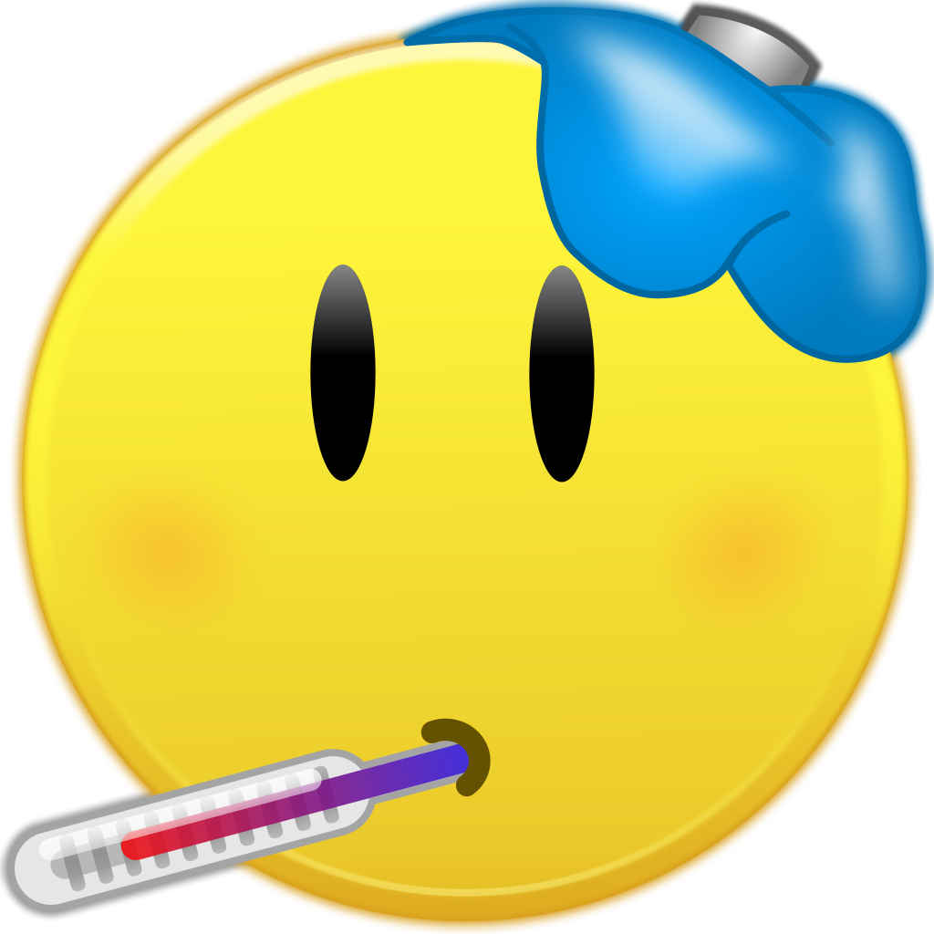 Download Sick Emojiwith Thermometerand Ice Pack