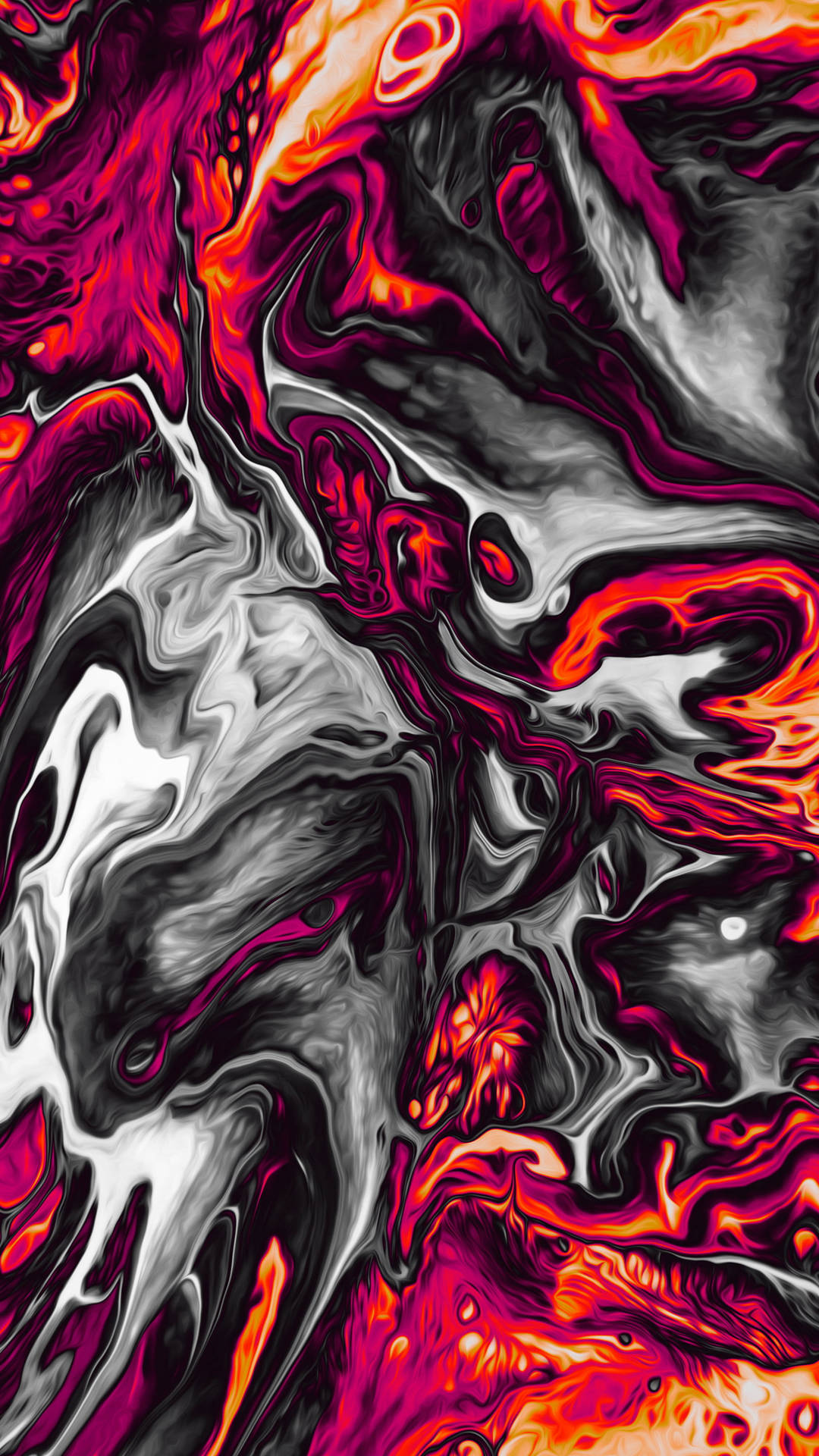 Sick Phone Colorful Liquid Swirls Wallpaper