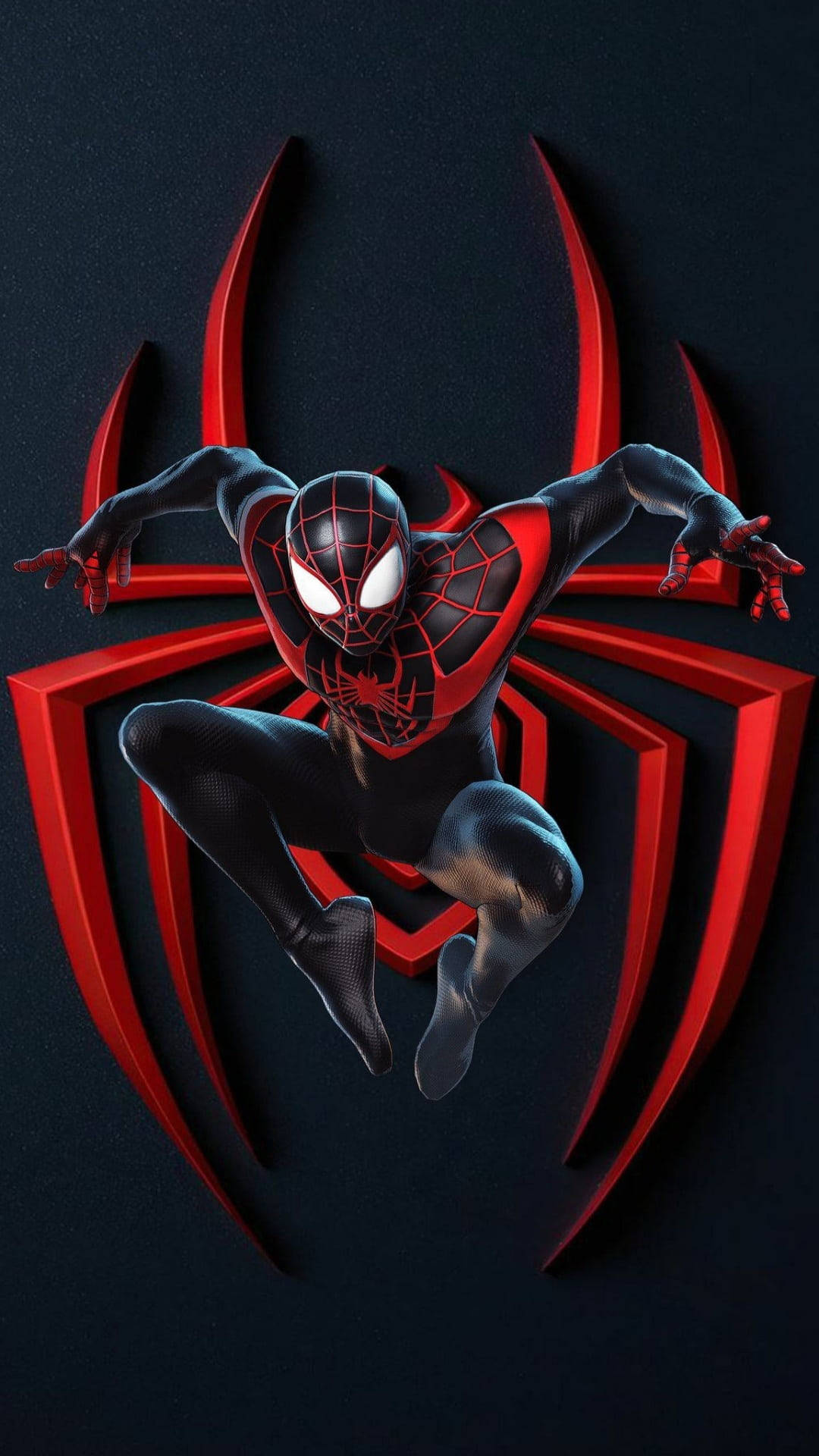 Sick Phone Spider-man Black And Red Wallpaper