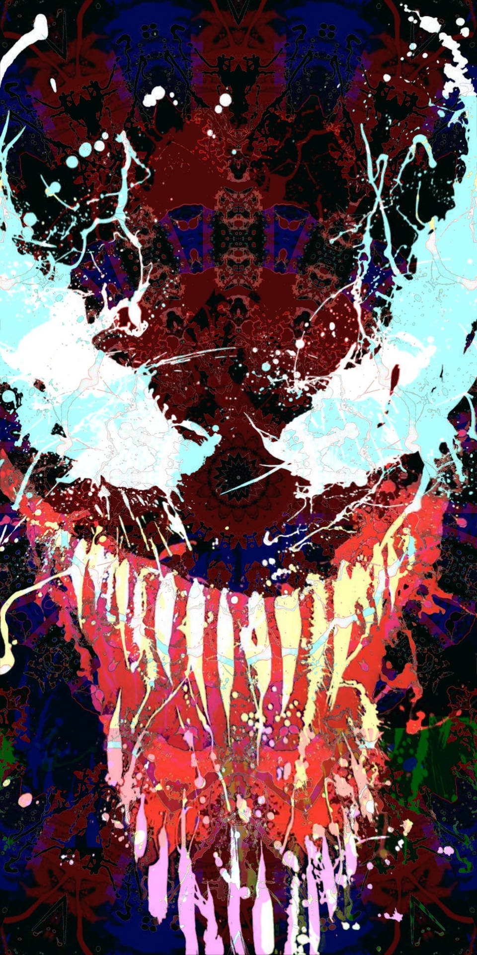 Sick Phone Venom Paint Face Wallpaper