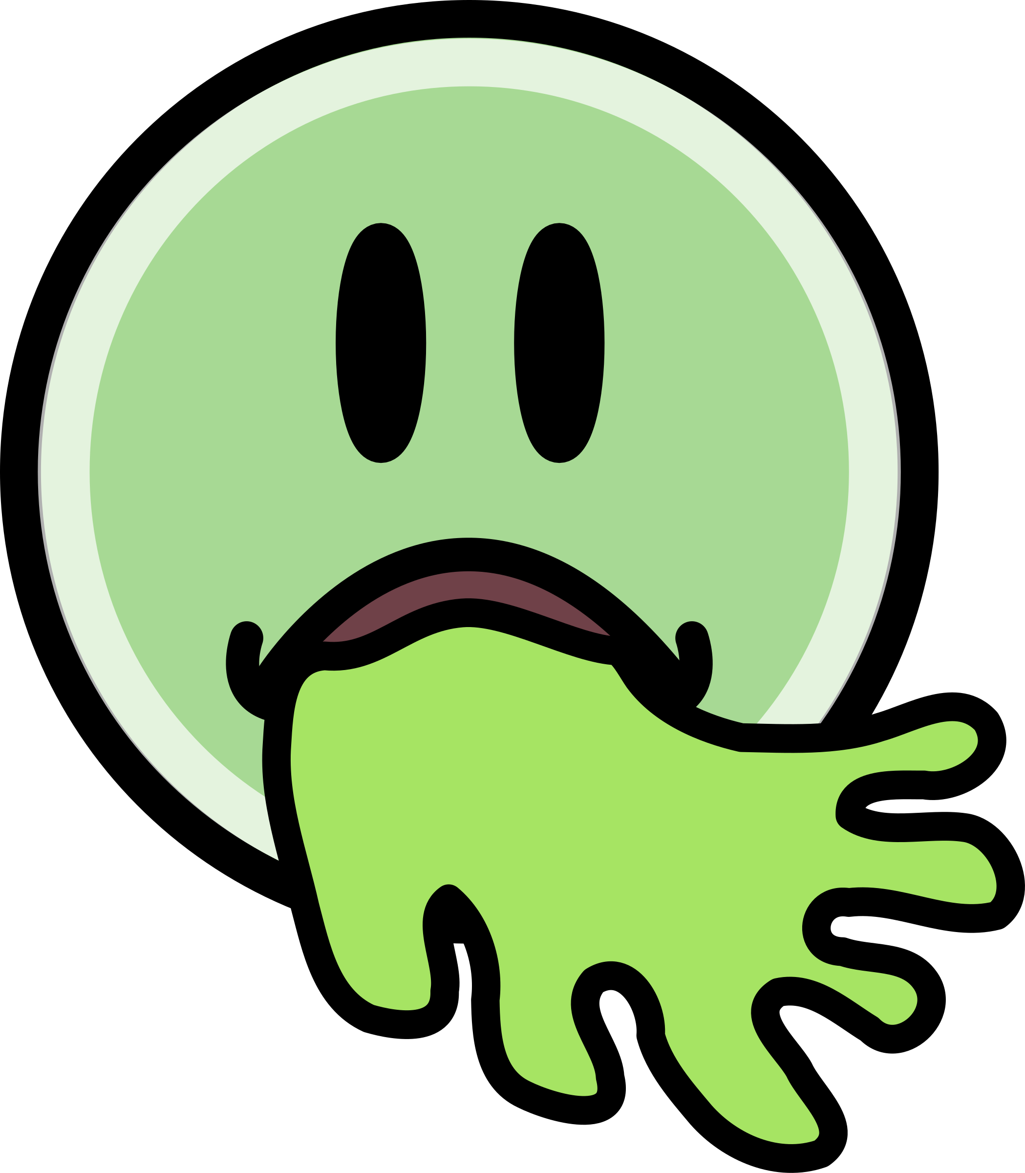 Sick_ Emoji_ Vomiting_ Green_ Substance PNG