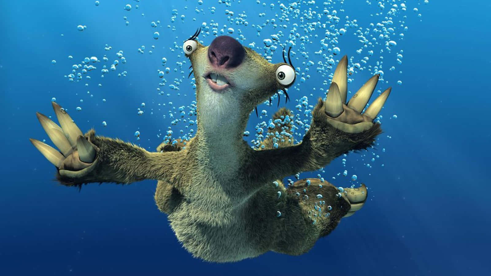 Sid Underwater From Ice Age Continental Drift Wallpaper