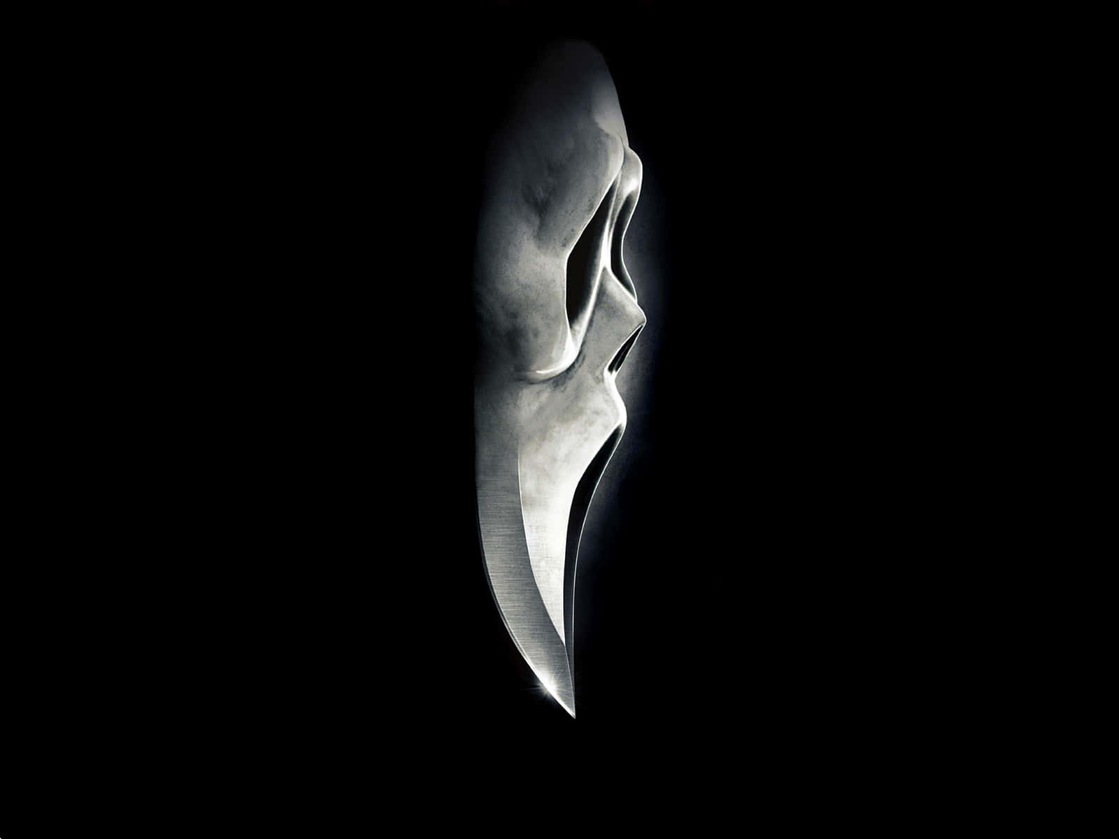 Side-facing Ghost Face Pfp Background